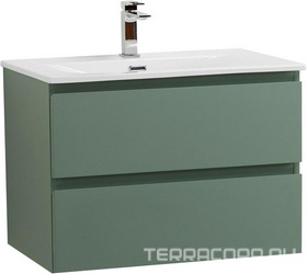 База под раковину подвесная с двумя выкатными ящиками, 610х460х515мм, без раковины, (цв.Еловый матовый), Kraft ZZ