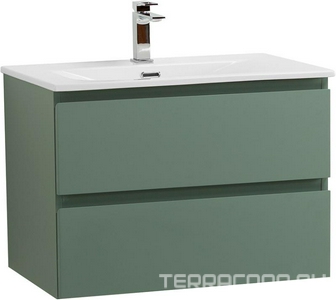 База под раковину подвесная с двумя выкатными ящиками, 610х460х515мм, без раковины, (цв.Еловый матовый),  ZZ BelBagno Kraft KRAFT-600-2C-SO-VO