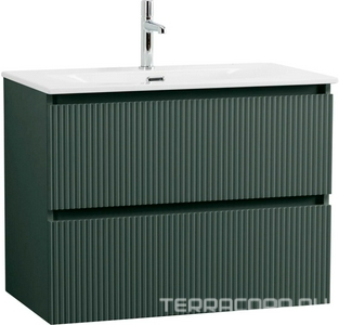 База под раковину подвесная с 2 выкатными ящиками, 800x455x608мм, без раковины, (цв.Еловый Матовый),Uno ZZ BelBagno UNO UNO-800-2C-SO-VO