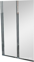 Шторка на ванну, две поворотные секции 1200хh1500мм, (стекло прозрачное 5мм, профиль цв.хром), Uno ZZ