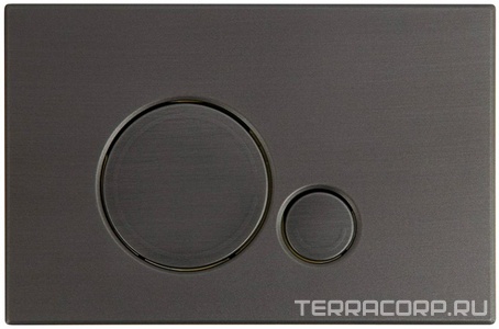 Кнопка двойного смыва, для инсталляции д/унитаза, (цв.оружейная сталь ), BelBagno Sfera ZZ BelBagno sfera CZR/BB-SR-GM