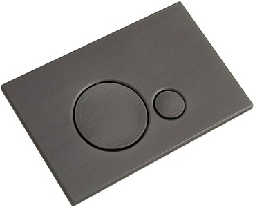 Кнопка двойного смыва, для инсталляции д/унитаза, (цв.оружейная сталь ), BelBagno Sfera ZZ BelBagno sfera CZR/BB-SR-GM