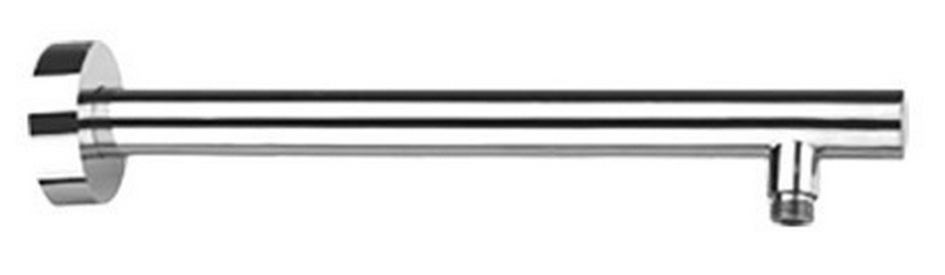 Кронштейн для верхнего душа, стеновой, 350(400)мм, круглый, с подводом воды 1/2, (цв.хром), Paini ZZ Paini Универсал 50CR745T440BI