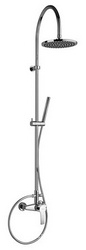 Смеситель для душа, со стационарным верхн.душем d20см., душевая лейка, шланг в компл., (цв.хром), Paini ZZ Paini Универсал 90CR6891P1