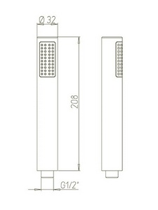 Лейка ручн.душа, (цв.хром), Pixel, Morgana, Pad, Paini ZZ Paini Универсал 81CR155
