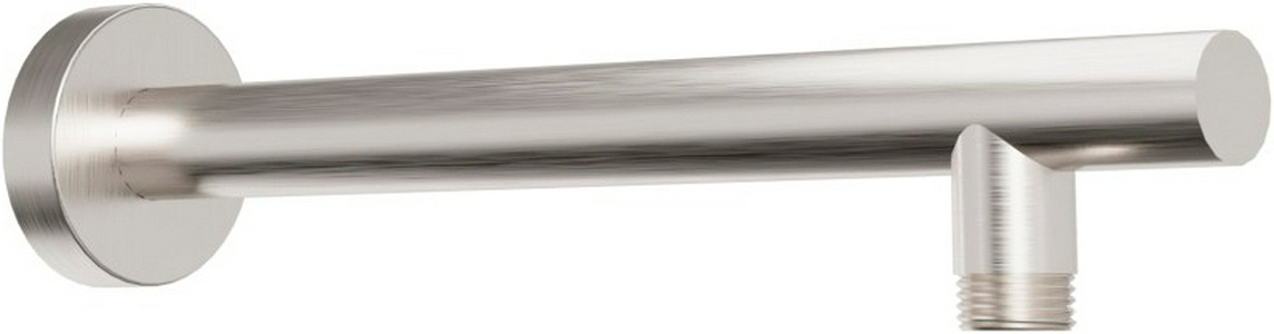 Кронштейн для верхнего душа, стеновой, 300(350)мм, круглый, с подводом воды 1/2, (цв.брашированный никель PVD), Paini ZZ Paini Универсал 50PW745TT35