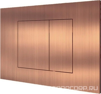 Клавиша двойного смыва для бачков Geberit/TECE, цвет медь брашированная PVD, Almar ZZ Almar Универсал E330001.CO
