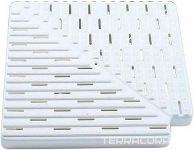 Керамогранит Gres de Aragon Piscinas Grating Corner white 24.5x24.5 Белый 
