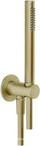 Душевой комплект: лейка, шланг 150см, кронштейн совмещ.с подводом воды, (цв.Brushed Brass PVD ),  ZZ Gessi Anello 63329.727