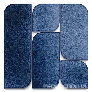 Керамическая плитка Kerama Marazzi  Модульное панно Силуэт синий 30х30х1,6 Синий 