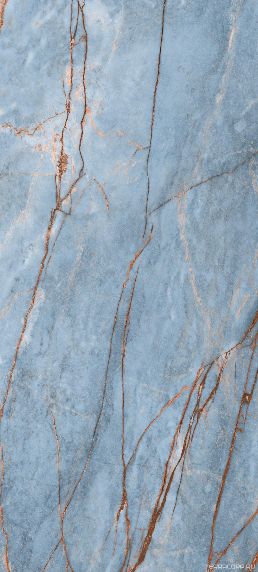 Керамогранит Florim Magnum Heritage Luxe Heritage Azure Silk 120x280 Голубой, фото 4