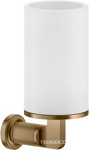 Стакан настенный, (цв.белый / Warm Bronze Br. PVD),  ZZ Gessi Inciso 58507 726