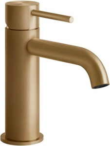 Смеситель для раковины, без д/к, (цв.Warm Bronze Brushed PVD),  ZZ Gessi Flessa 54002.726