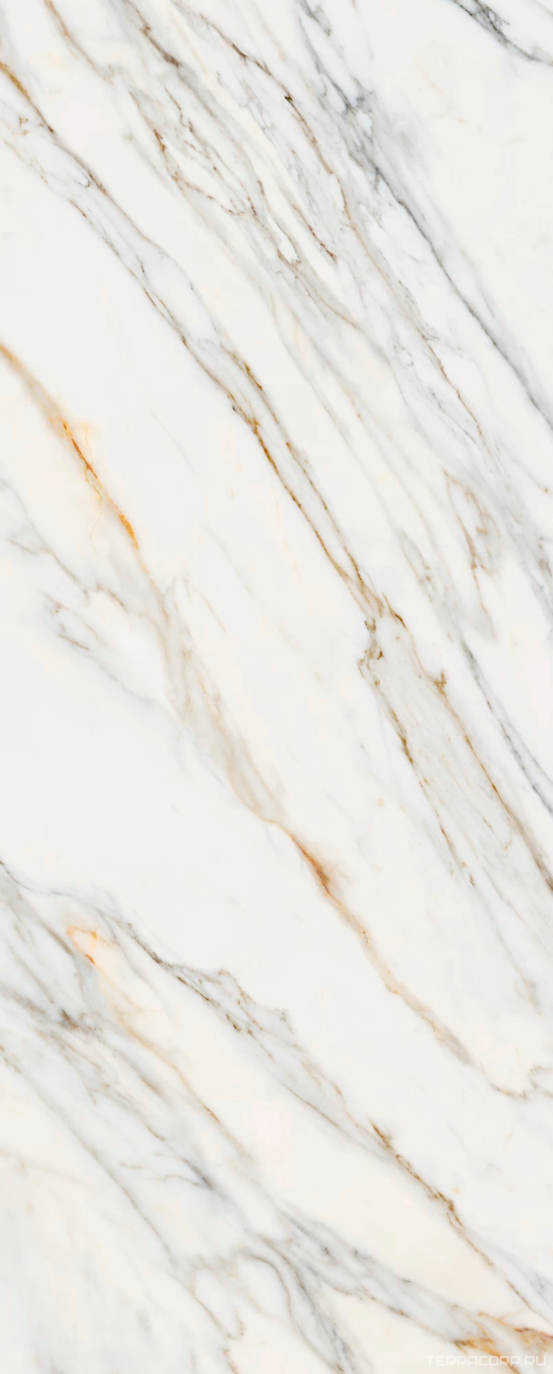 Керамогранит Laminam Rus I Naturali Сalacata Gold Soft Touch 120x300 Бежевый, фото 3