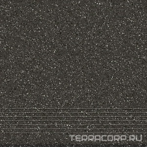 Ступени Cersanit milton Глаз. керамогранит Milton 300 ступень темно-серый  29,8x29,8 Тёмно-серый 