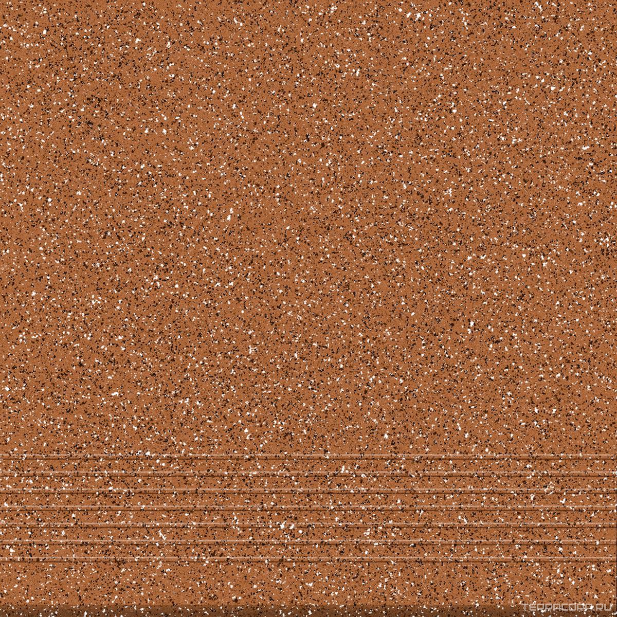 Ступени Cersanit milton Глаз. керамогранит Milton 300 ступень коричневый 29,8x29,8 Коричневый, фото 3