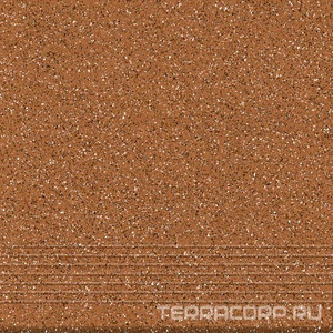 Ступени Cersanit milton Глаз. керамогранит Milton 300 ступень коричневый  29,8x29,8 Коричневый 