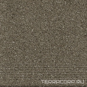 Ступени Cersanit milton Глаз. керамогранит Milton 300 ступень серый  29,8x29,8 Серый 
