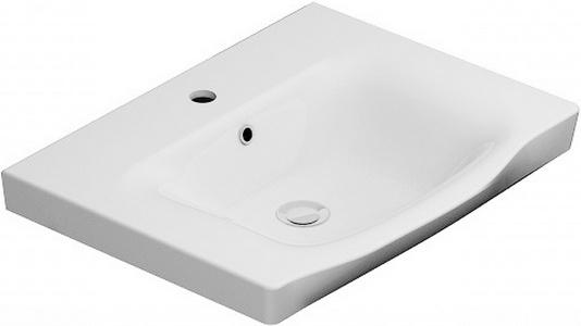 Раковина мебельная 65 см, для тумбы , цвет белый XX AMPM Like M80WCC0652WG