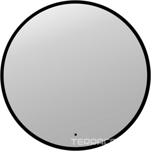 Зеркало круглое с фоновой LED-подсветкой, 75*75 см, сенсорный выключатель, цв.черный AVS Виктория 815-VR77/LED/ИК-B