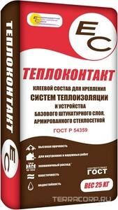 ЕС Теплоконтакт 25 кг,  ( под заказ кратно поддонам) Екатеринодарские смеси EC Теплоконтакт ЕС T/25