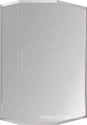 Душевой уголок, трапеция, 90х120х1950, раздвижная дверь, Правая/Левая, (фурн.цв.хром, стекло прозрач.6мм Easy Clean), Passage ZZ