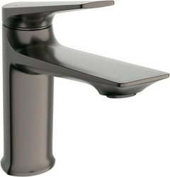 Смеситель для раковины, без д/к, (цв.оружейная сталь), Liner ZZ