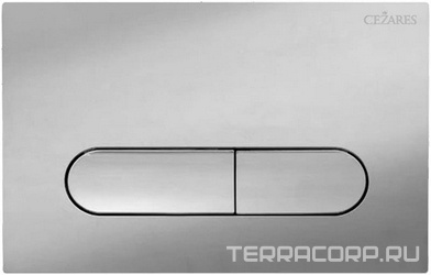 Кнопка двойного смыва для инсталляции подвесного унитаза, только для инстал. арт.BB-101-M.., (цв.хром глянцевый), Liner ZZ