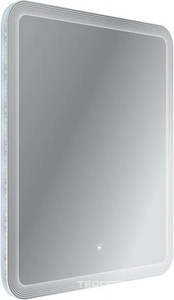 Зеркало 1400x800x30мм, с лазерной гравировкой, контурной подсветкой и сенсорным выключателем, 12V, 220-240V, Cezares ZZ Cezares Универсал CZR-SPC-DUET-1400-800-LED-TCH