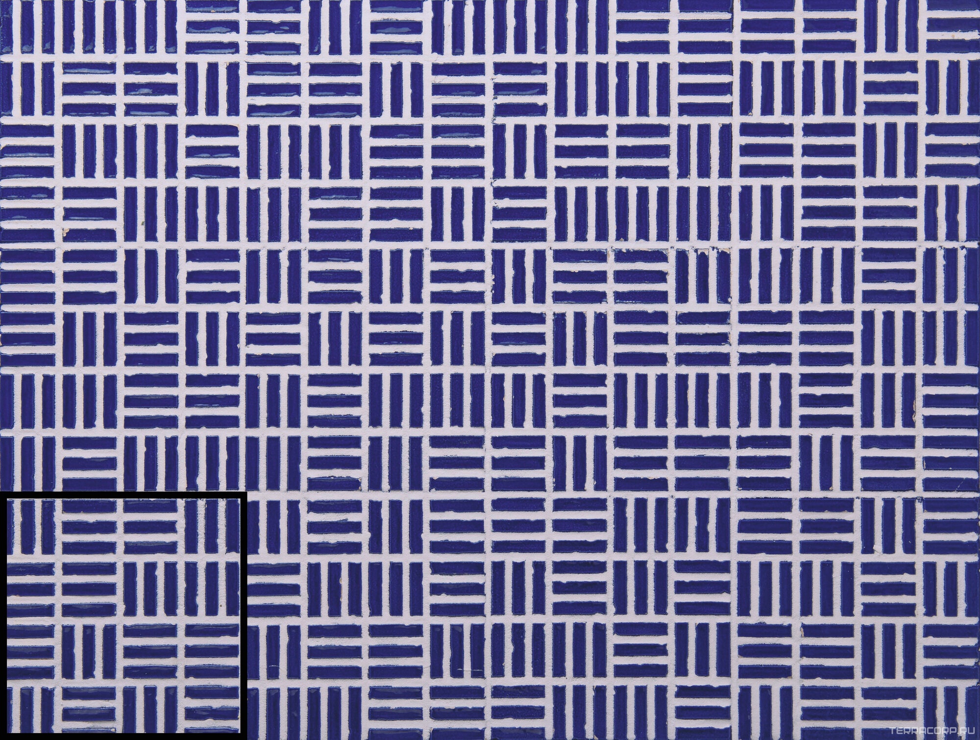 Керамическая плитка APE Ceramica Tiny Cobalt Blue 10x10 Синий, фото 4