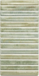 Керамическая плитка WOW Potters   Bars Agave gloss 12.5x25 Зеленый 