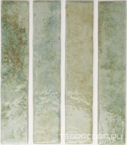 Керамическая плитка WOW Potters  Agave gloss 5x25 Зеленый 
