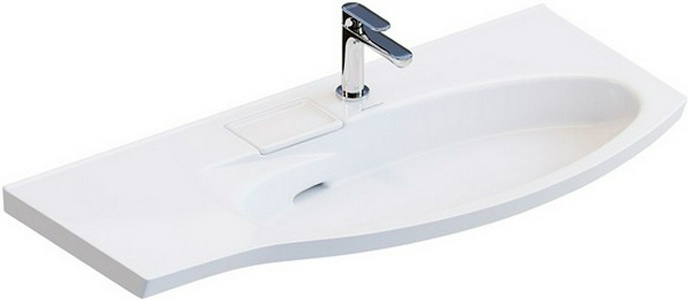 Раковина мебельная 100 см, для тумбы "", правая Kerama Marazzi Riva RV.wb.100Rh