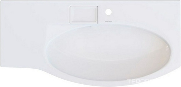 Раковина мебельная 100 см, для тумбы "", правая Kerama Marazzi Riva RV.wb.100Rh