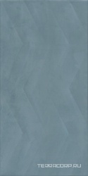 Керамическая плитка Kerama Marazzi Онда  структура синий матовый обрезной 30х60 Синий 
