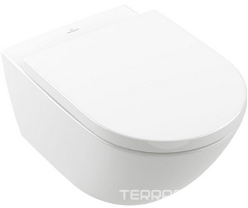 Унитаз подвесной 375x560мм, без сиденья, крепёж в компл., (цв.01 white),  ZZ Villeroy & Boch Subway 3.0 4670T001