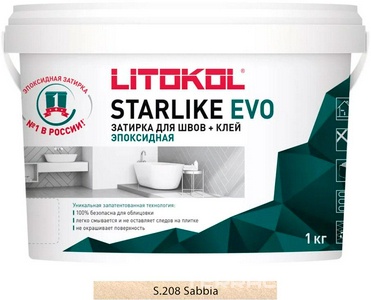 Затирка  SABBIA S.208 1 кг. ZZ Litokol Starlike EVO S208/1
