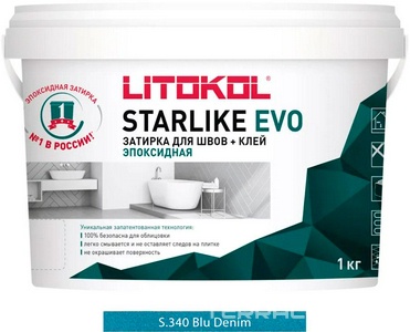 Затирка  BLU DENIM S.340 1 кг. ZZ Litokol Starlike EVO S340/1