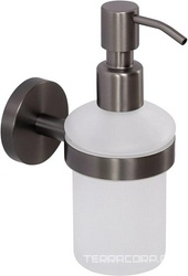 Дозатор для мыла подвесной, (цв.оружейная сталь), Relax ZZ