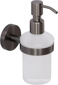 Дозатор для мыла подвесной, (цв.оружейная сталь), Relax ZZ Cezares relax RELAX-SOIS-V-GM
