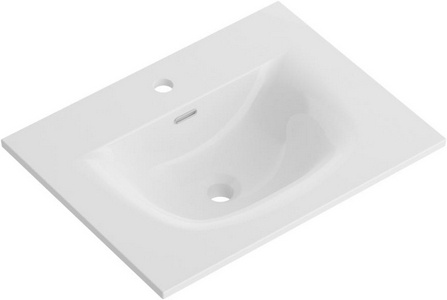 Раковина 610x460x170мм, с 1 отв.д/смесит., с переливом, (керамика, цв.белый), BelBagno ZZ BelBagno Универсал BB-8099-60