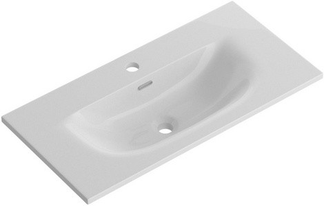 Раковина 810х400х170мм, с 1 отв.д/смесит., с переливом, (керамика, цв.белый), BelBagno ZZ BelBagno Универсал BB-8099-3-80