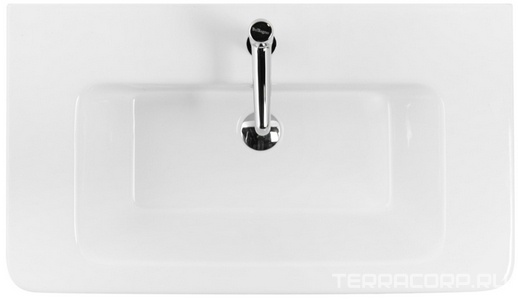 Раковина 800х460х30мм, с 1 отв.д/смесит., с переливом, (керамика, цв.белый), BelBagno ZZ BelBagno Универсал 12080-KL