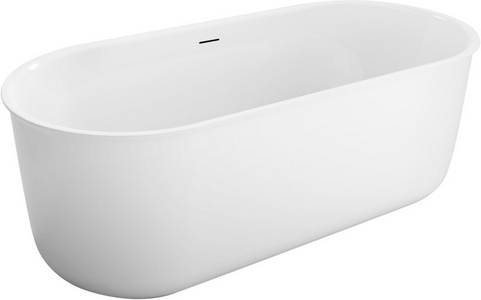Ванна 1700x780xh600мм, отдельностоящая, интегрированный слив-перелив, донный клапан цв.хром в компл., (акрил цв.белый), BelBagno ZZ BelBagno Универсал BB709-1700-780