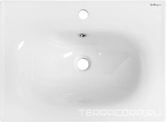 Раковина 600х460х180мм, с 1 отв.д/смесит., с переливом, (керамика, цв.белый), BelBagno ZZ