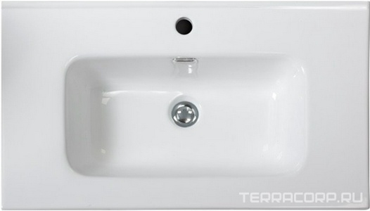 Раковина (ПРОДАЖА ТОЛЬКО С БАЗОЙ ПОД РАК.) 810x460мм, с 1 отв.д/смесит., с переливом, (керамика, цв.белый), BelBagno ZZ BelBagno Универсал BB800ETL