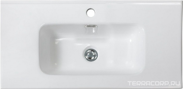 Раковина (ПРОДАЖА ТОЛЬКО С БАЗОЙ ПОД РАК.) 710х390мм, с 1 отв.д/смесит., с переливом, (керамика, цв.белый), BelBagno ZZ BelBagno Универсал BB700/390ETL