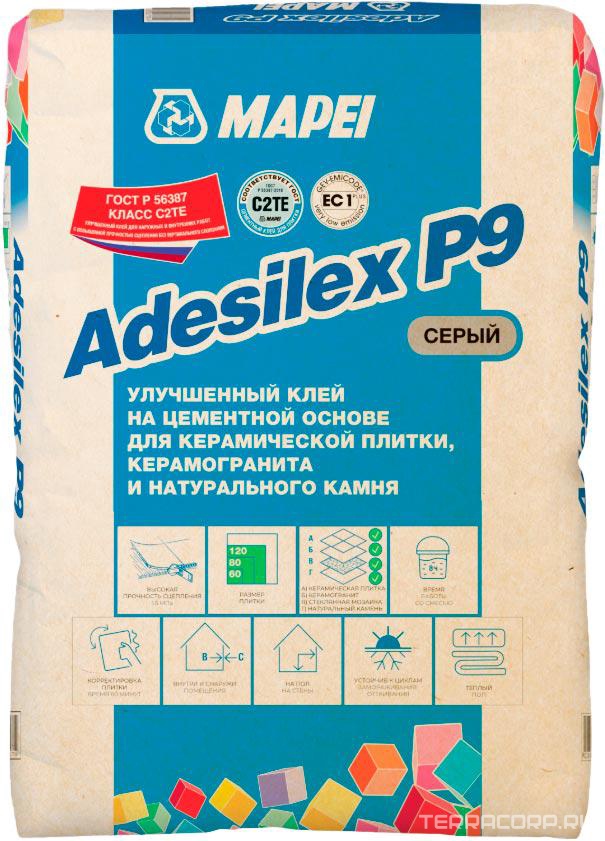 ADESILEX P9 GREY клеевая смесь (25 кг) Mapei Adesilex 006125, фото 3