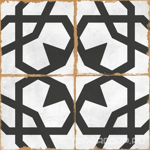 Керамогранит Alpas Euro Mezzo  Grey Matt 20x20 Комбинированный 