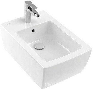 Биде подвесное, 375х560мм, с 1 отв.д/смес., крепёж в компл., (цв.01 white),  ZZ Villeroy & Boch Memento 2.0 44330001